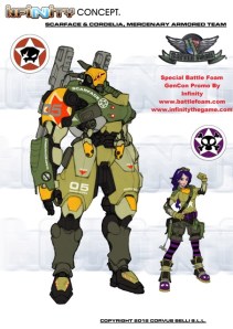 Scarface and Cordelia Copyright 2012 Corvus Belli